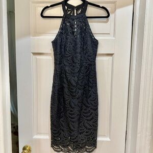 NWT Lilly Pulitzer Dark Blue Lace Dress. Size 00